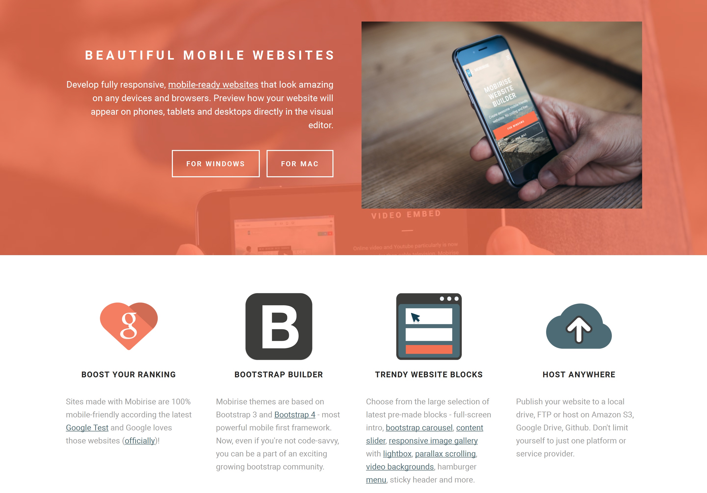 WYSIWYG Mobile Website Builder