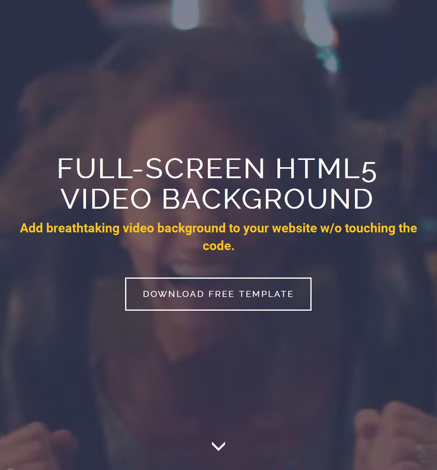 Video Background Website Template Free Download