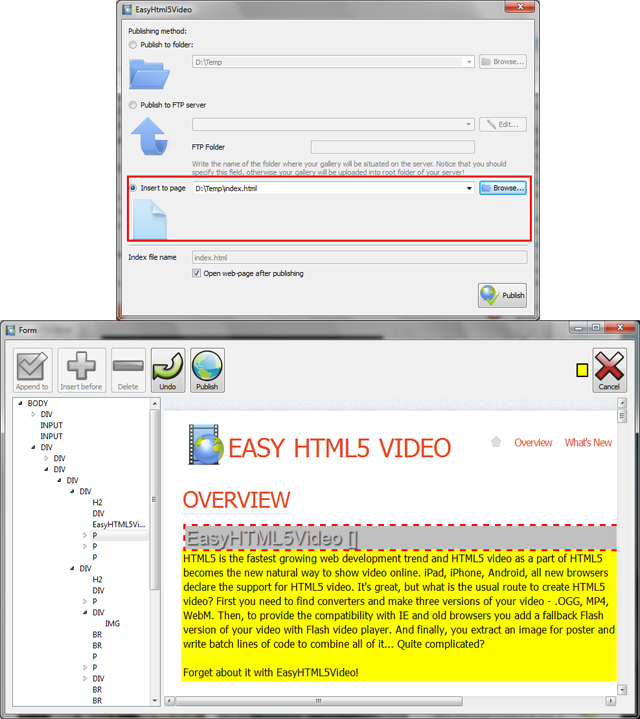 Easy Html5 Video Serial