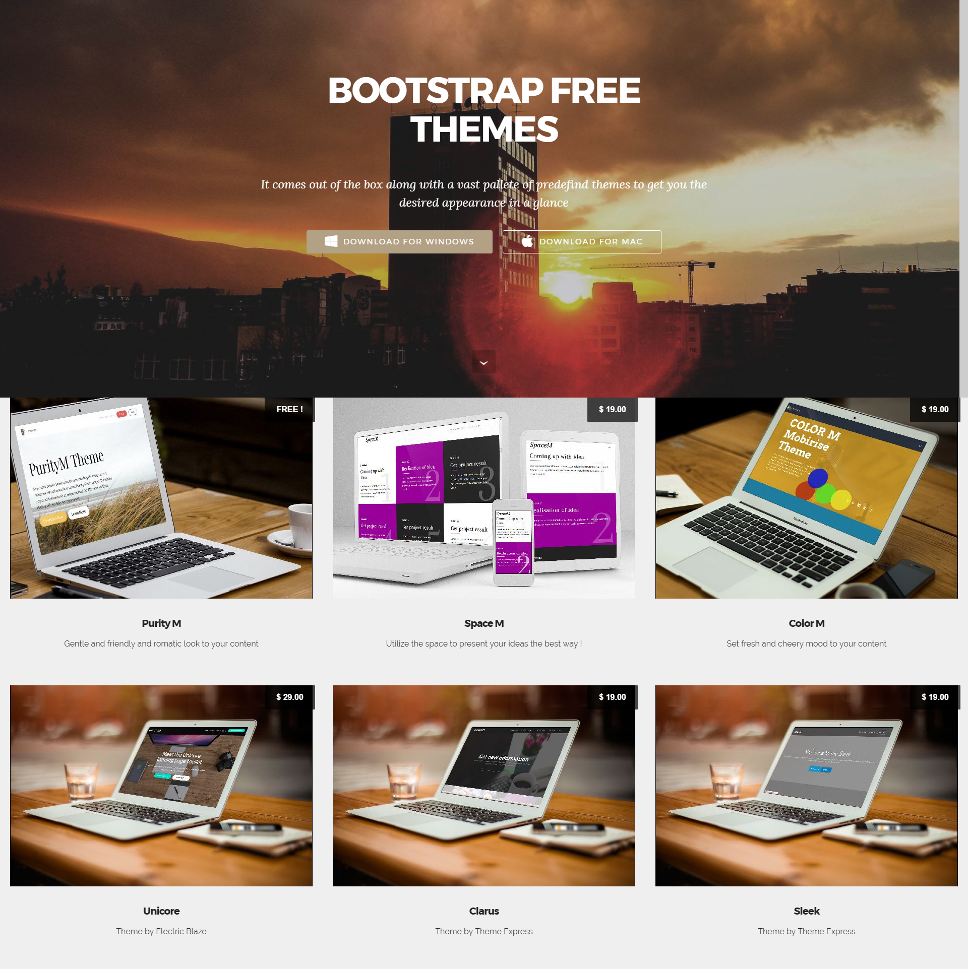 CSS3 Bootstrap Templates