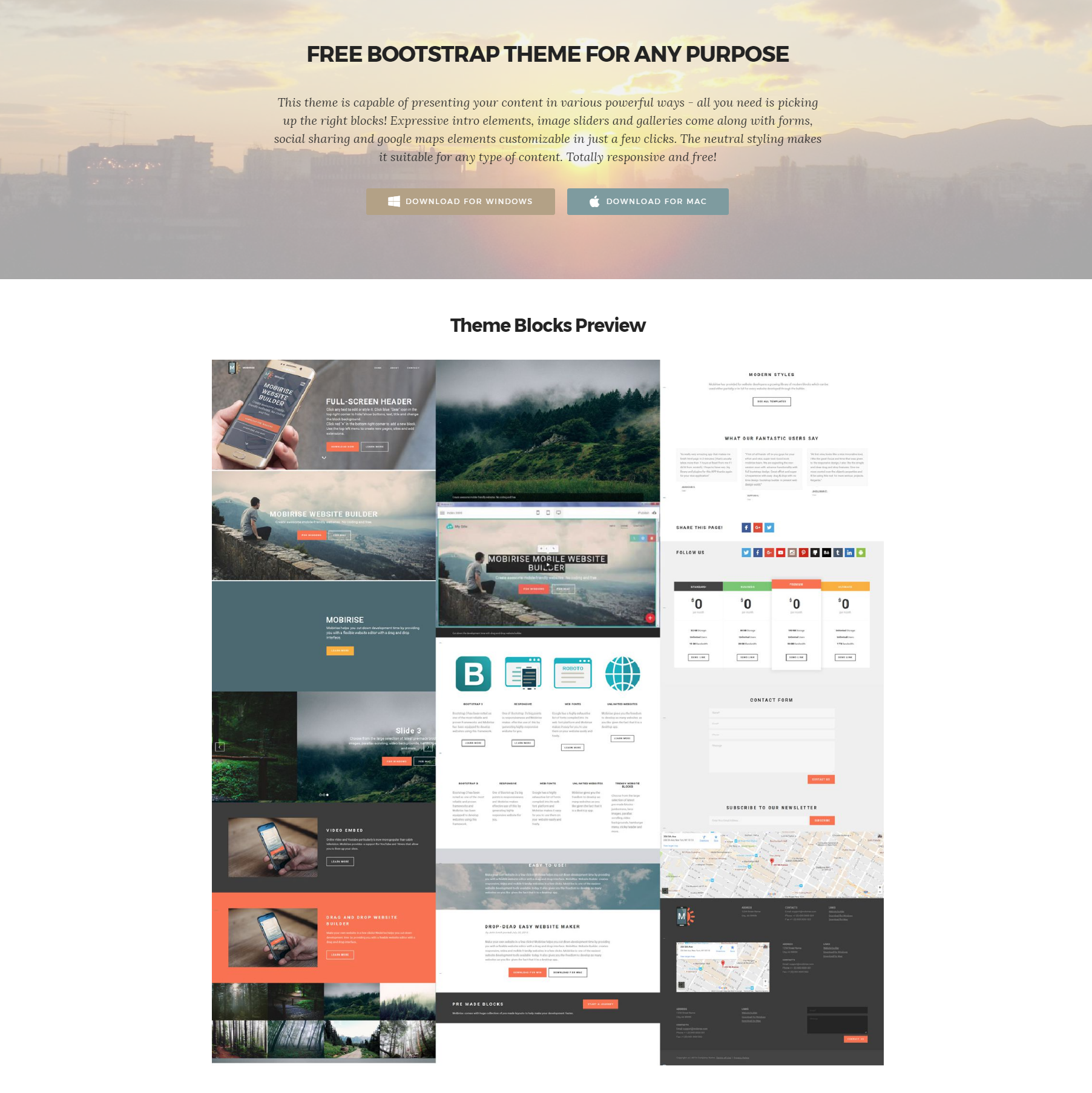 HTML5 Bootstrap Themes