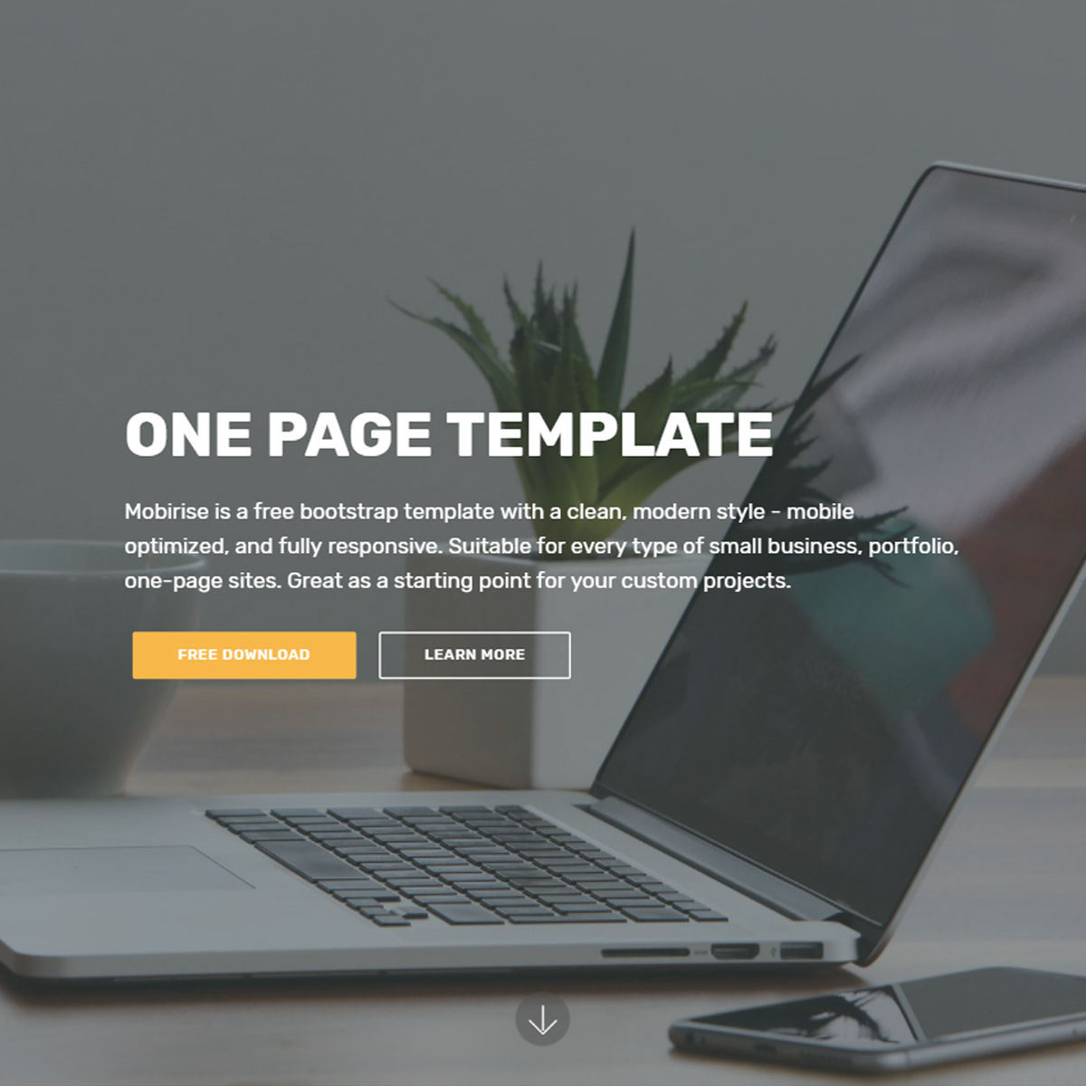 Free Bootstrap One Page Templates