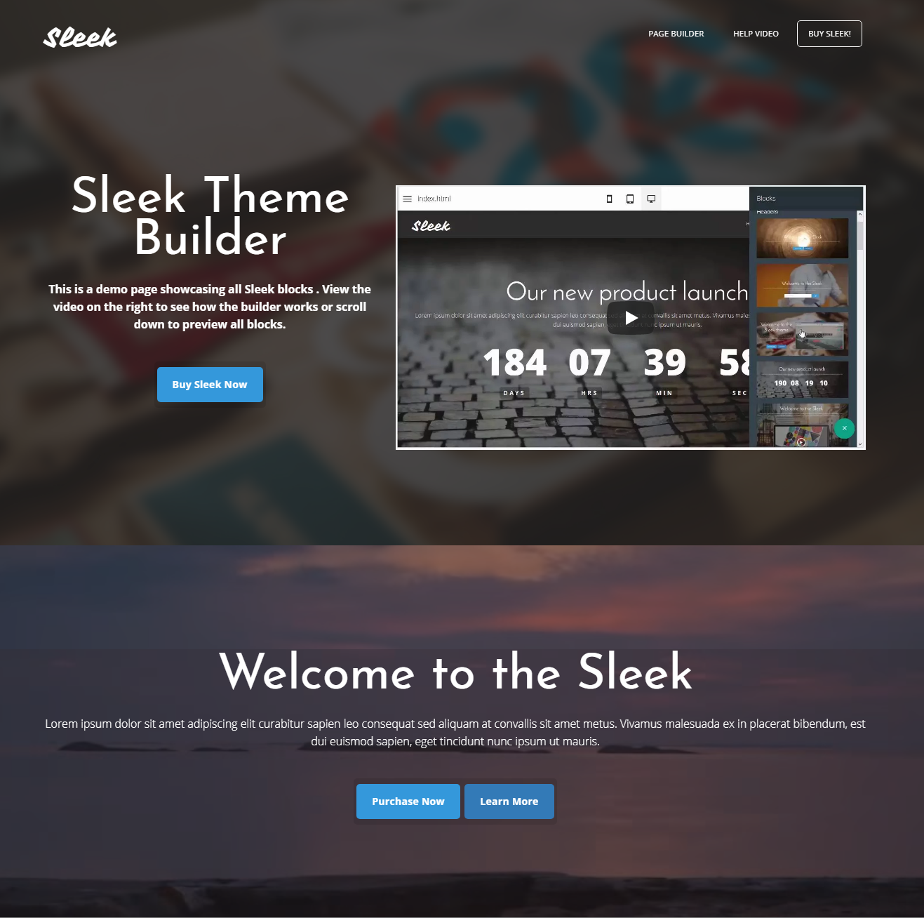 CSS3 Bootstrap Sleek Templates