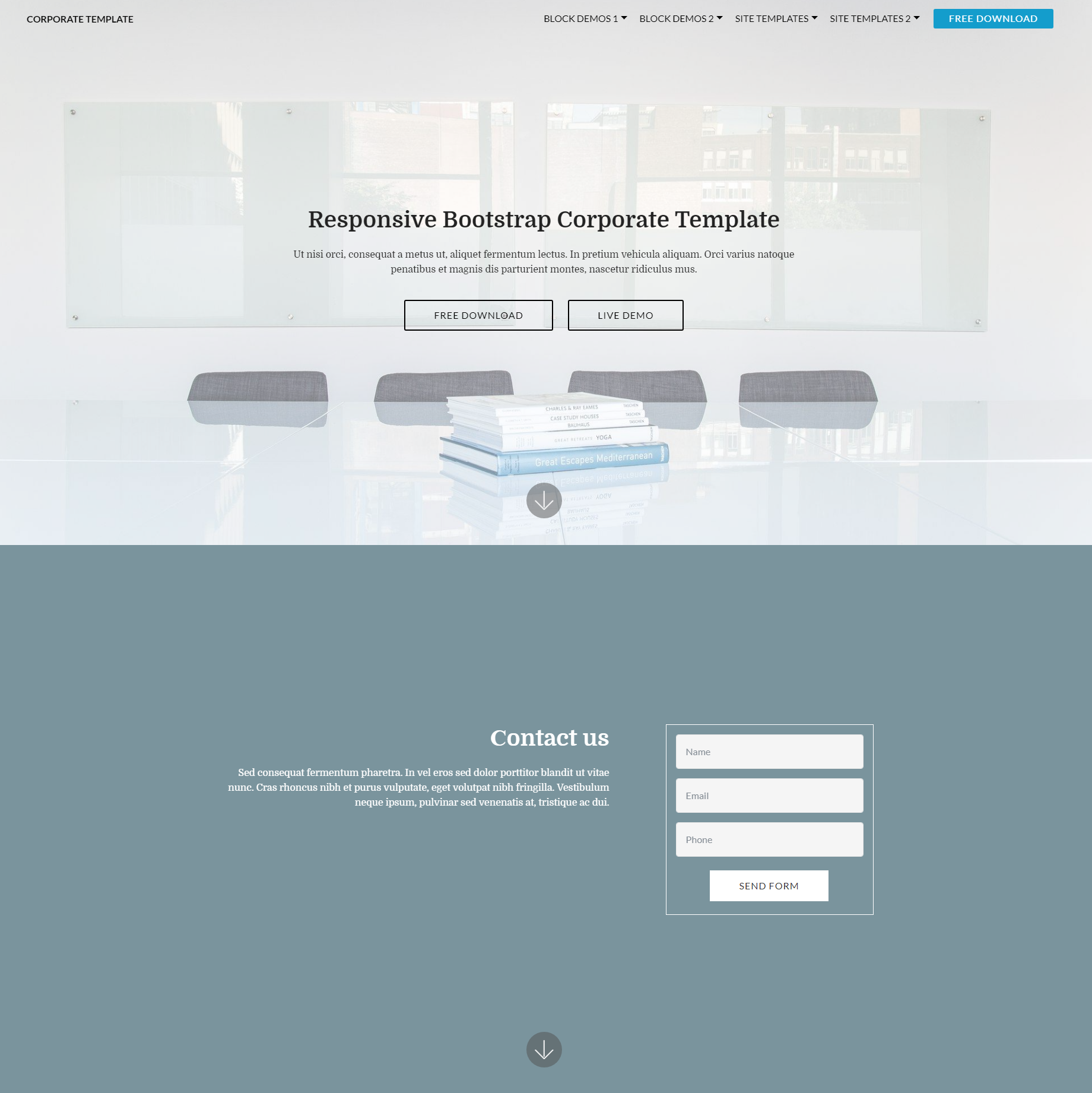 Free Bootstrap Corporate Templates