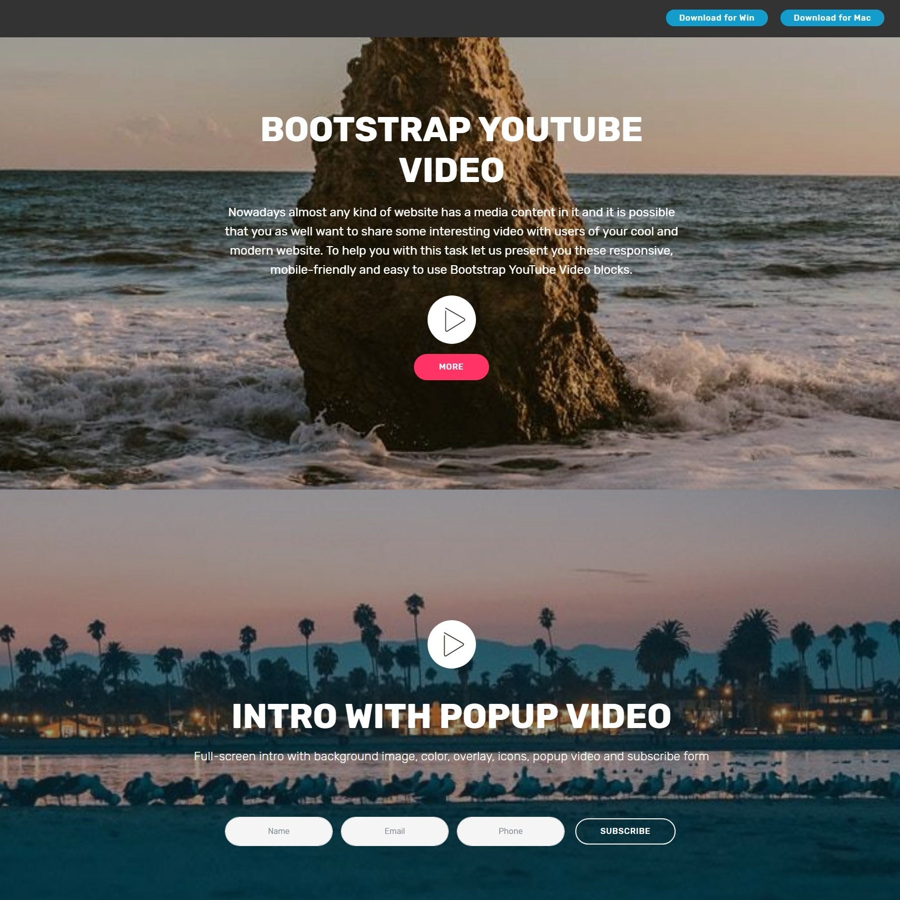 Best Background Video Html Template S For Your Website