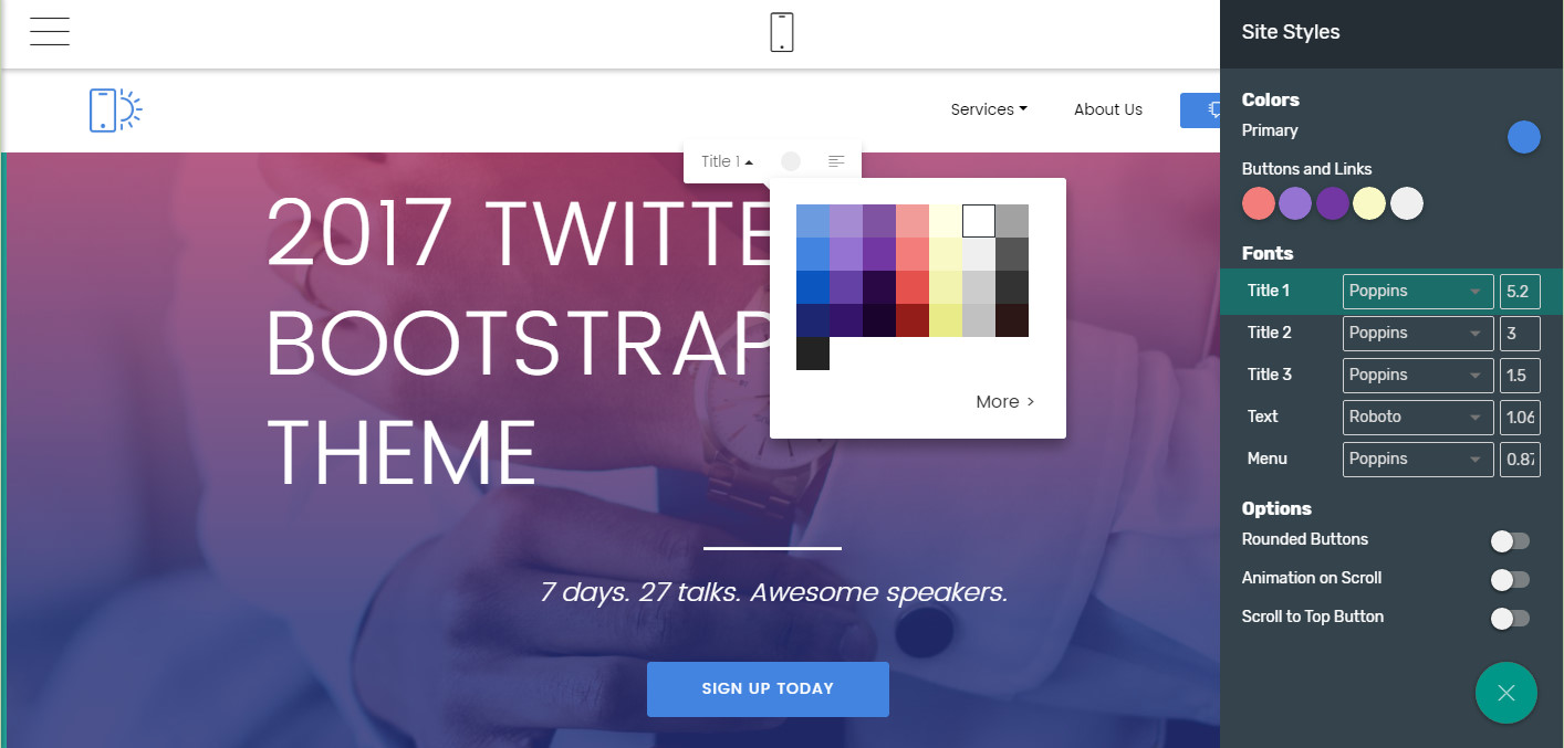 free twitter bootstrap themes