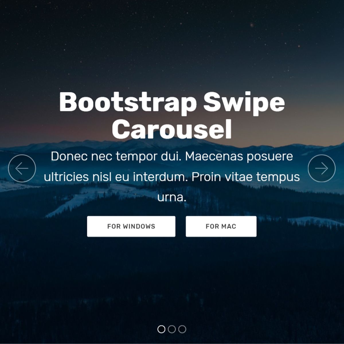 Mobile Bootstrap Picture Slideshow
