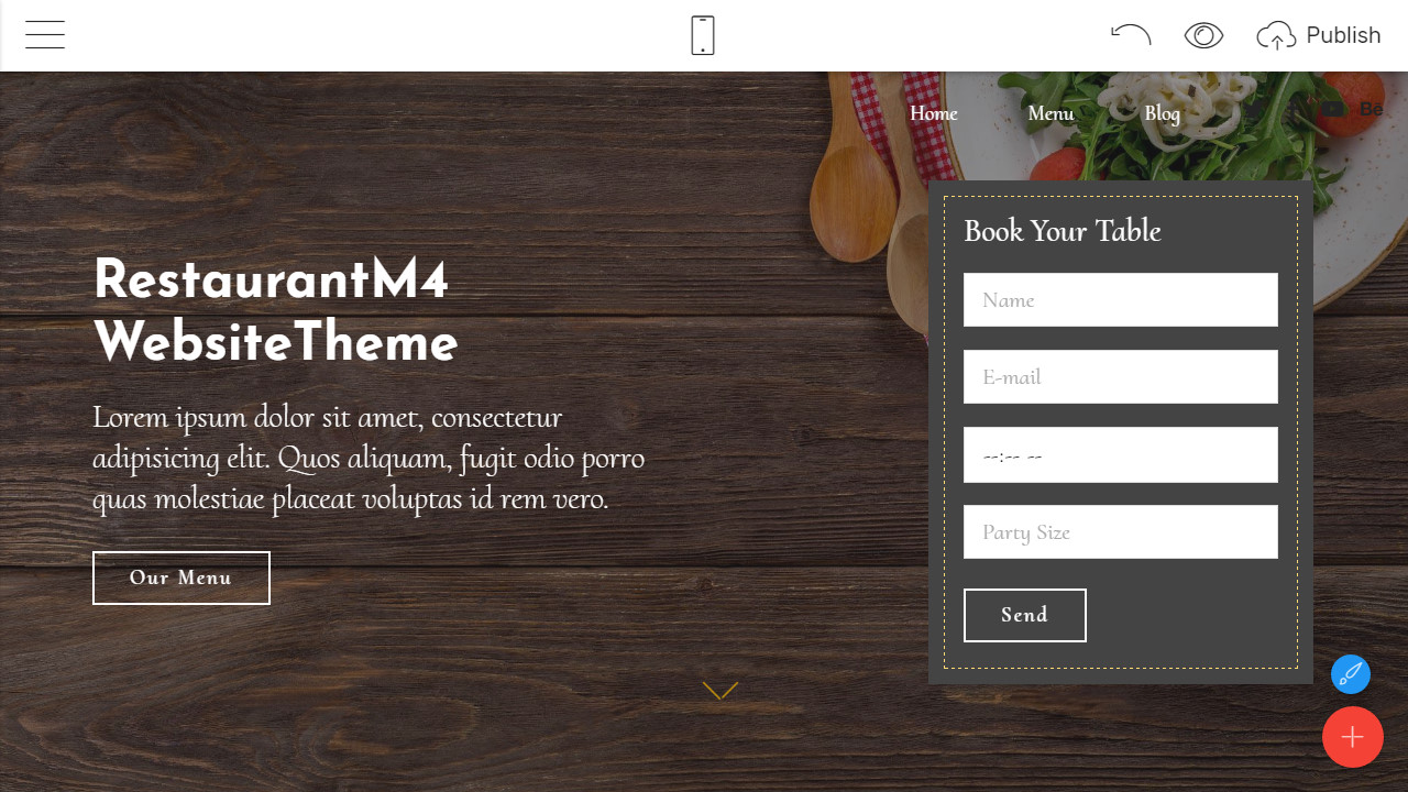 restaurant html template