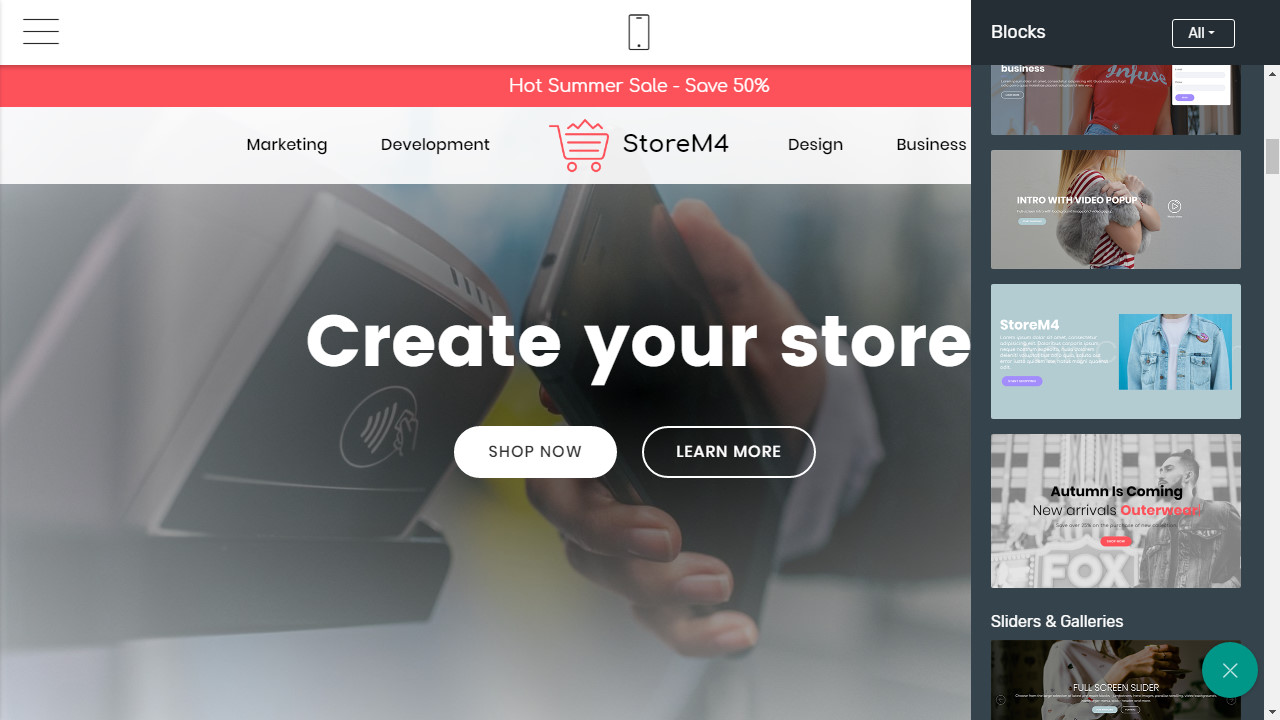 online store template
