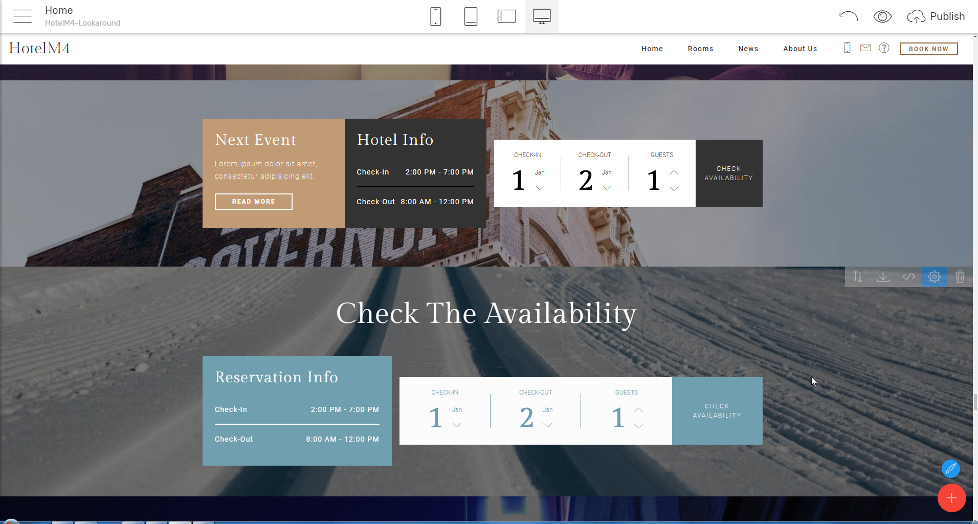 HTML web template