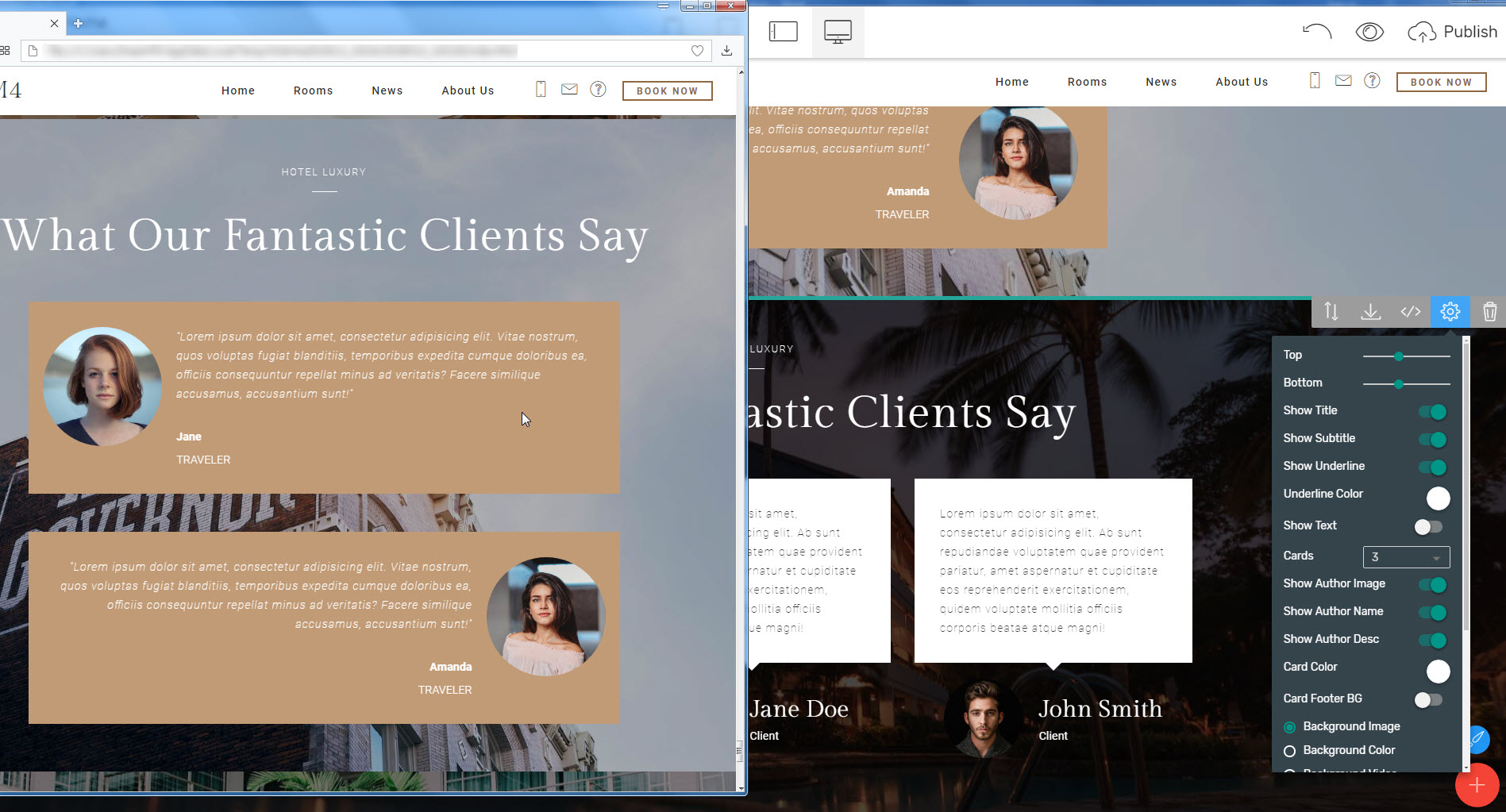 HTML web template