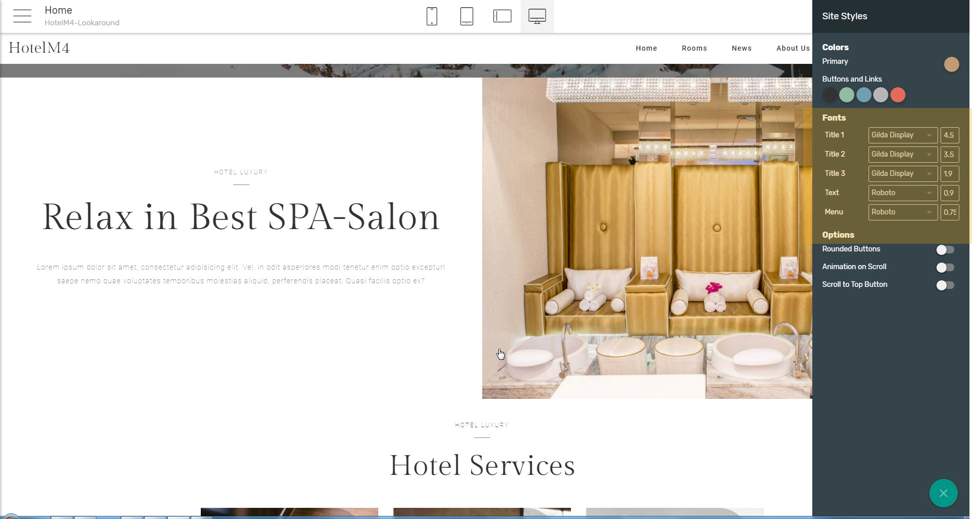 html5 hotel template