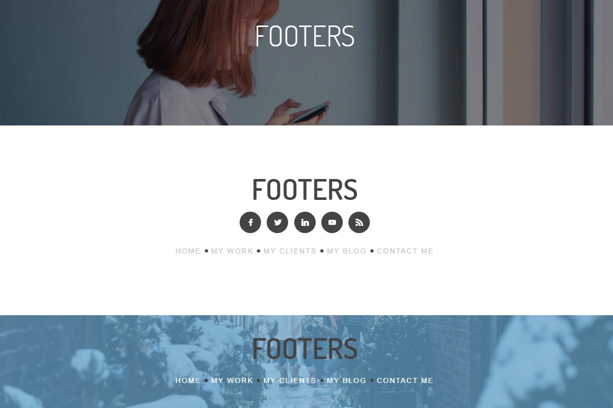 Bootstrap Footer 