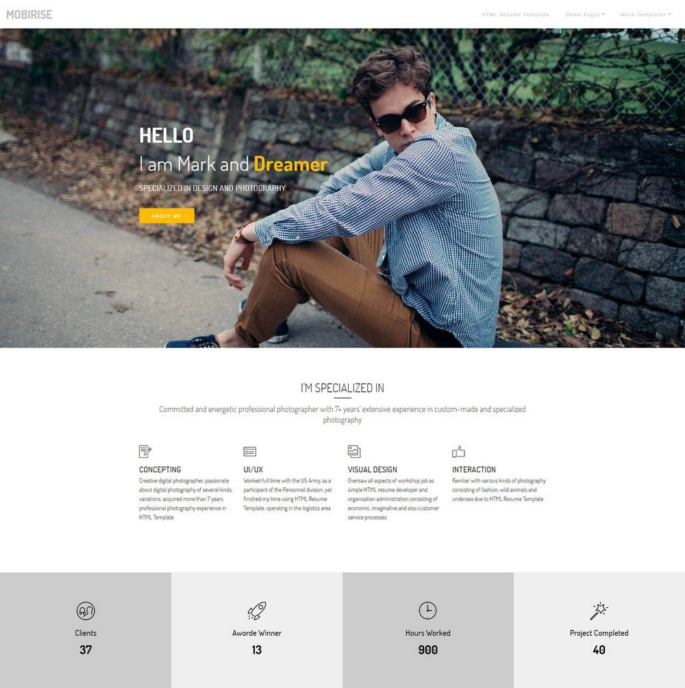 HTML Resume Template