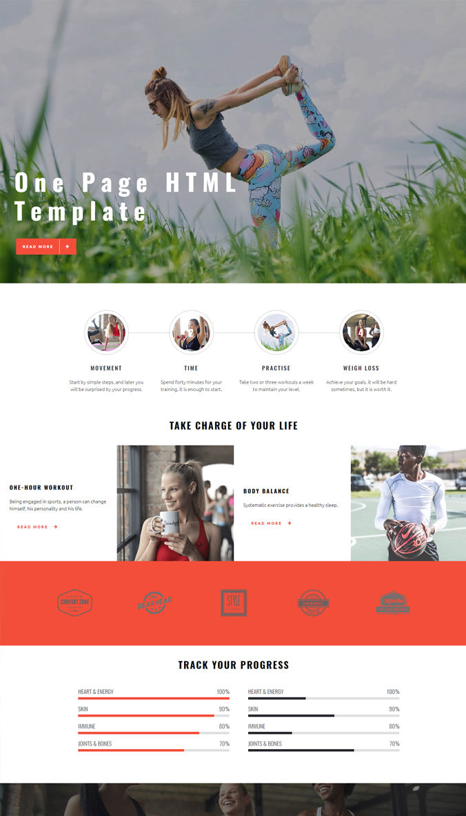 Website Template with HTML