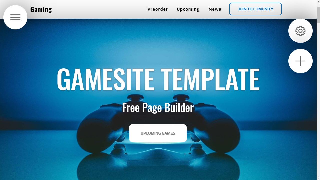 Create a Game Website: Site Builder