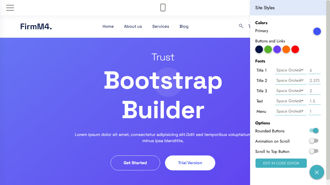 bootstrap builder