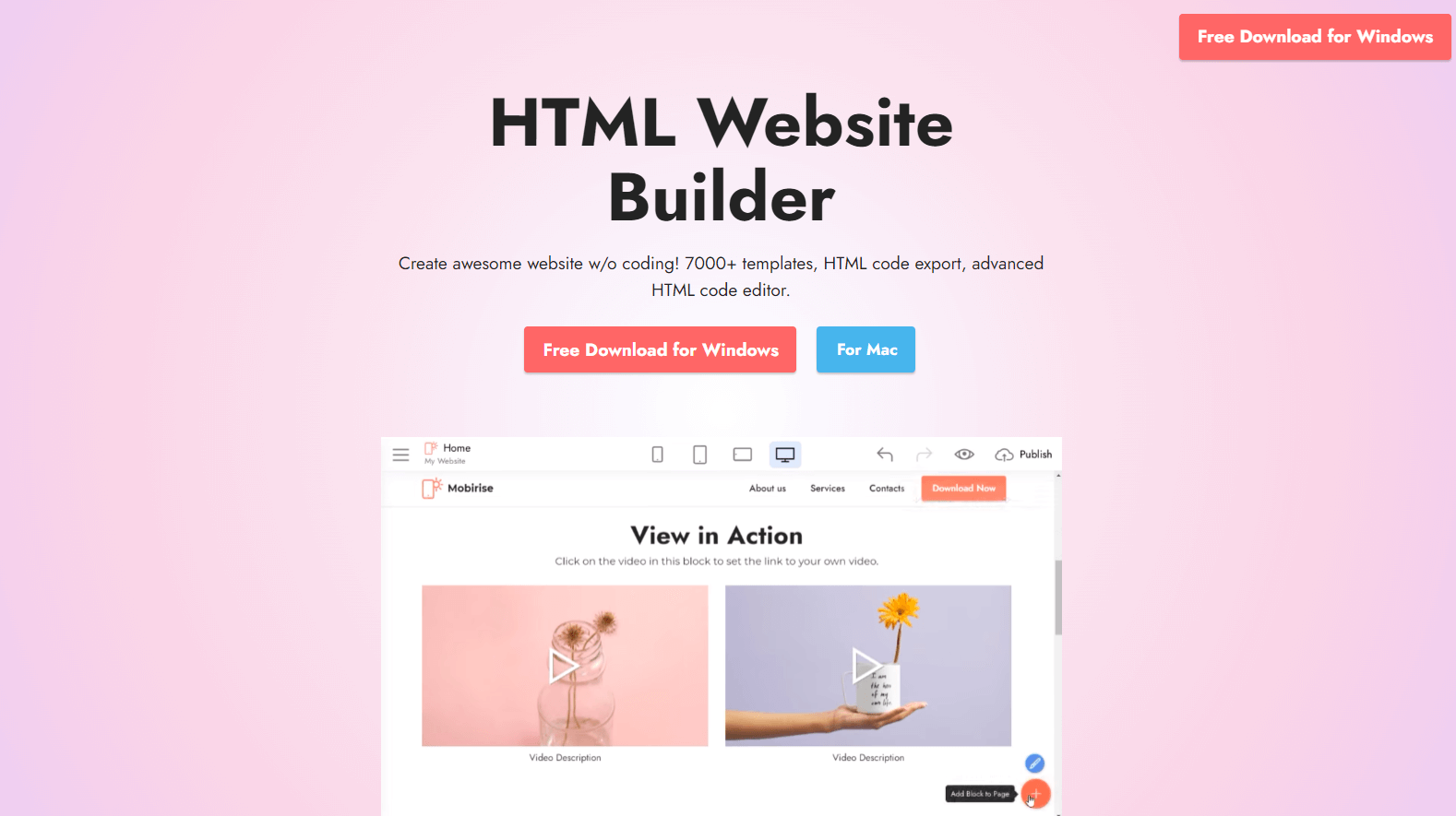  HTML Website Builder Software