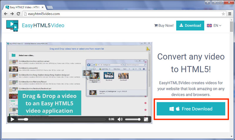 how to install html5 video